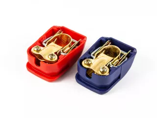 Akkumulátor saru pár, gyors oldású, műanyag takaró fedéllel (3)