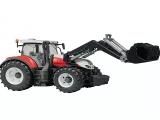 Bruder játék Steyr 6300 traktor homlokrakodóval (1)