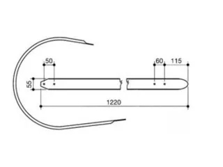 Claas választólemez (lehuzó lemez) Markant 41/ 51/ 55/ 65  (1)