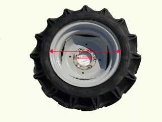 Első kerék 7-16, komplett, párban, használt (6)