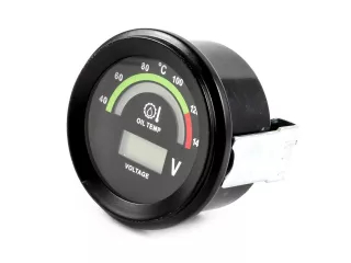 Force 915 olajhőfok-, és feszültségmérő óra (0)