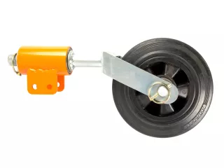 fűnyíró alkatrész, szerelt önbeálló kerék, Komondor SFNY fűnyírókhoz (4)