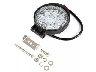 lámpa munka, 9 ledes, műanyagházas, 27W, kör (0)