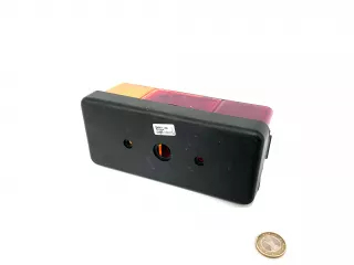 lámpa piros-sárga balos, Hella (2)