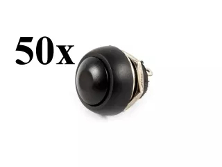 Nyomógombos kapcsoló, vízmentes, 50db-os csomag (0)