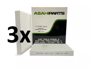 Pollenszűrő Tesla Model 3, 3 páros csomag SZUPER ÁRON! (0)