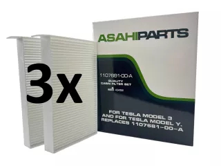 Pollenszűrő Tesla Model Y, 3 páros csomag SZUPER ÁRON! (2)