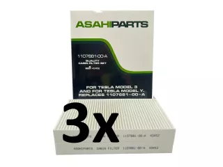 Pollenszűrő Tesla Model Y, 3 páros csomag SZUPER ÁRON! (3)