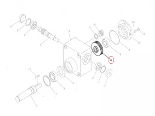 Reduktor csigakerék RKB bálázóhoz (0)