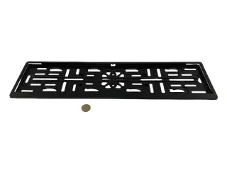 rendszámtábla tartó (személygépkocsi, műanyag) (2)