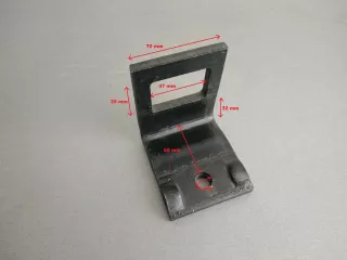 rugós kapa felfogató bilincs 50x70x32 mm (0)