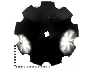Tárcsalap 460mm, csipkés, (bóracél) AsahiParts (2)