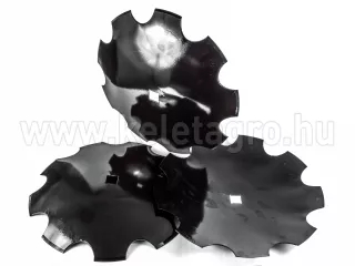 Tárcsalap 460mm, csipkés, (bóracél) AsahiParts, 10 darabos csomag (5)