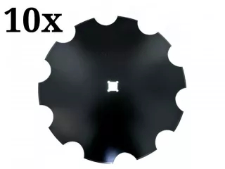 Tárcsalap 510mm, csipkés, (bóracél) AsahiParts, 10 darabos csomag (0)