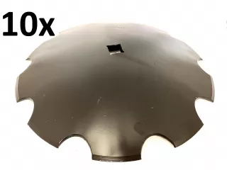 Tárcsalap 560mm (36x36), csipkés, (bóracél) AsahiParts, 10 darabos csomag (0)