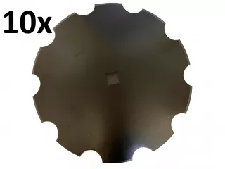 Tárcsalap 560mm (36x36), csipkés, (bóracél) AsahiParts, 10 darabos csomag SZUPER ÁRON! (1)