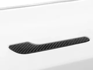 Tesla ajtókilincs burkolat készlet, matt karbon, 4 db, Model 3 / Model Y (1)