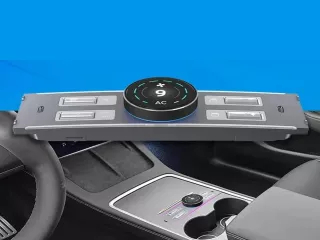 Tesla center konzol okos gomb vezető előtti kis kijelzővel, Model 3/Y, AS2069 (1)