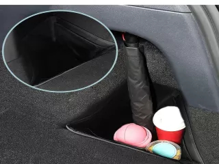 Tesla csomagtartó oldalsó tárolódoboz készlet, összecsukható, fekete, Model Y (1)