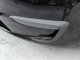 Tesla első ködlámpa burkolat, matt karbon, 1 pár, Model Y (1)