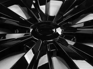 Tesla Gemini dísztárcsa készlet, fényes fekete, ABS, 19