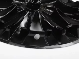 Tesla Gemini dísztárcsa készlet, fényes fekete, ABS, 19