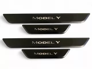 Tesla Model Y küszöbvédő dekor, LED megvilágítással, 4 darabos készlet (0)