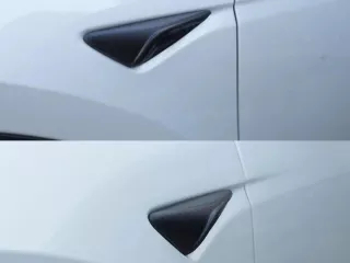 Tesla oldalsó kamera dekor takaró, matt fekete, 1 pár, Model 3 / Model Y / Model S / Model X (1)