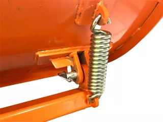 tolólap alkatrész, palást gumiéllel, festett, rugótartó gerendával, 125cm dupla hidraulikus Komondor tolólapokhoz (3)