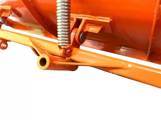 tolólap alkatrész, palást gumiéllel, festett, rugótartó gerendával, 125cm dupla hidraulikus Komondor tolólapokhoz (4)