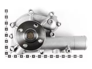 traktor vízszivattyú Yanmar 4TNV106 motorhoz 2. változat (5)