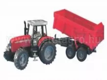Bruder játék Massey Ferguson 7480 traktor billenős pótkocsival