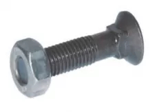 Ekevas csavar anyával, m10x30, kis fejű (négylaptövű)