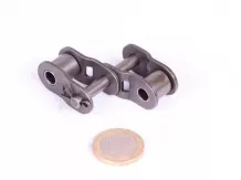 görgőslánc 12B-2 duplex hajlított összekötőszem duplex Quattro Rullo (félszem) 3/4