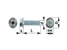 Kuhn fűkasza csúszótalp csavar