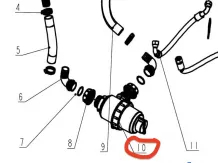 Szívó szűrő Komondor FAP-200 permetezőhöz