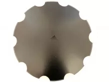 Tárcsalap 560mm (30x30), csipkés, (bóracél) AsahiParts