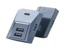 Tesla kesztyűtartó USB hub, 4 az 1-ben, Model 3 / Model Y